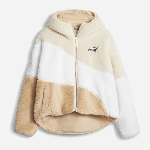 a　903535 Полушубок женский Тедди Puma Big Cat Hooded Sherpa Jacket 67537087