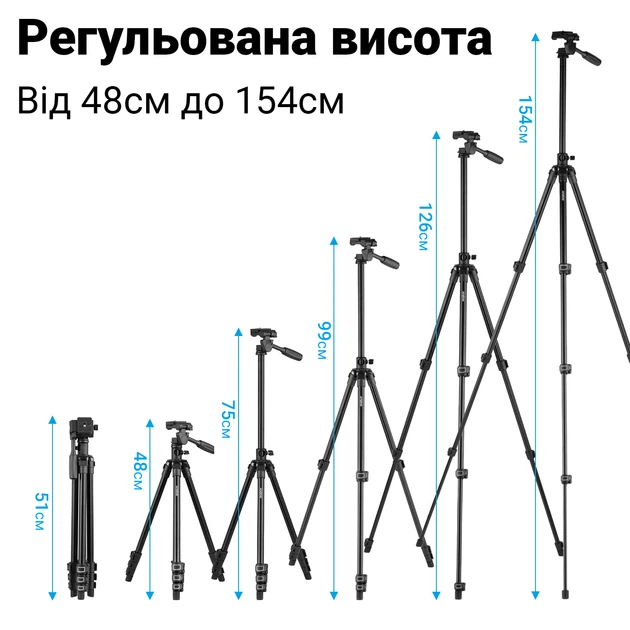 Горизонтальный штатив журавль + вертикальный Andoer TR02h, алюминиевый с поворотной конструкцией - изображение 6