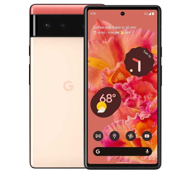 Смартфон Google Pixel 6 8/128GB Kinda Coral Refurbished - Фото 1 Смартфон Google Pixel 6 8/128GB Kinda Coral Refurbished - зображення 1
