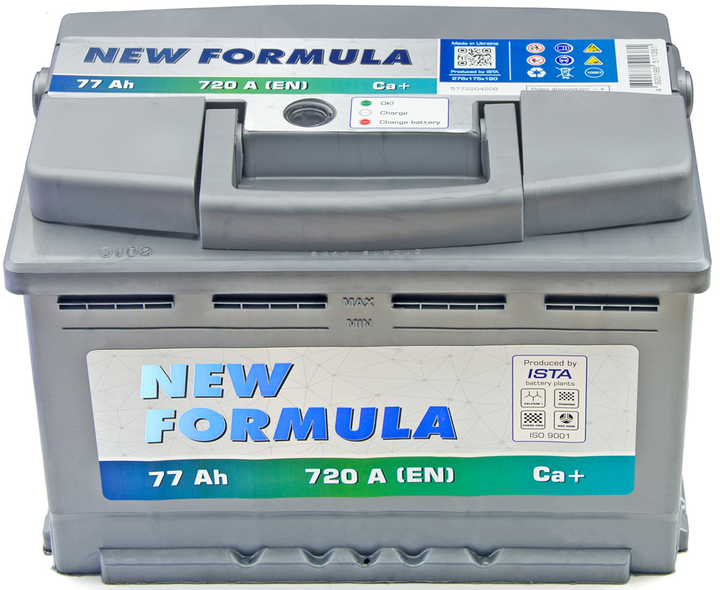 MILKت Автомобильный аккумулятор New Formula 77 Ач Ев (-/+) 720 EN