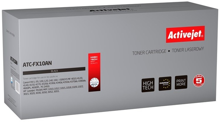 Toner Activejet Premium do Canon FX-10 Black (ATC-FX10AN) - obraz 1