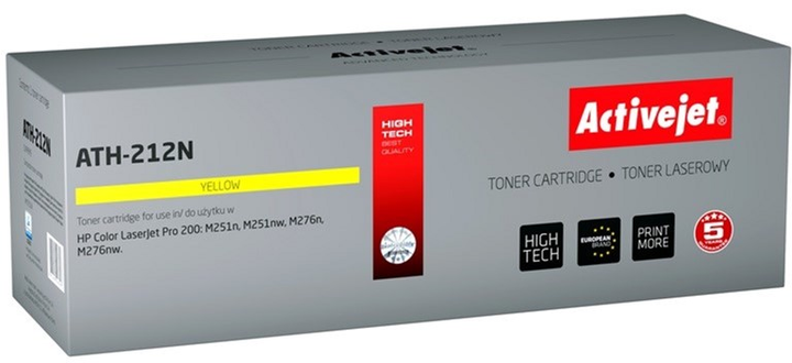 Toner Activejet Supreme do HP 131A CF212A, Canon CRG-731Y Yellow (ATH-212N) - obraz 1