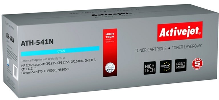 Картридж Activejet Supreme для HP 125A CB541A, Canon CRG-716C Cyan (ATH-541N) - зображення 1