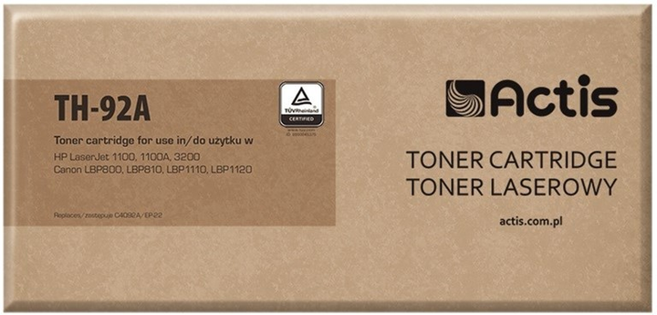 Toner ACTIS Standard TH-92A do HP 92A C4092A, Canon EP-22 Black - obraz 1