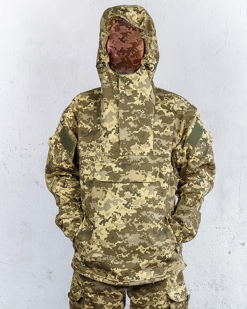 Куртка парка анорак військова форма бавовна 100% камуфляж піксель ЗСУ МM14 48-50, зріст 5/6 - зображення 1