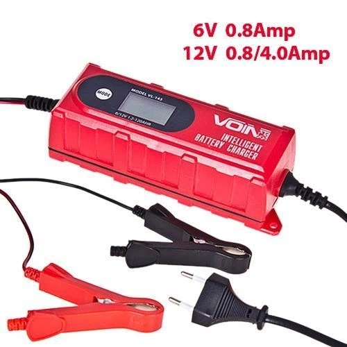 Зарядное устройство VOIN VL 144 6&12V 0 8 4 0A 3 120AHR LCD Импульсное - Фото 8 Зарядное устройство VOIN VL 144 6&12V 0 8 4 0A 3 120AHR LCD Импульсное - изображение 8