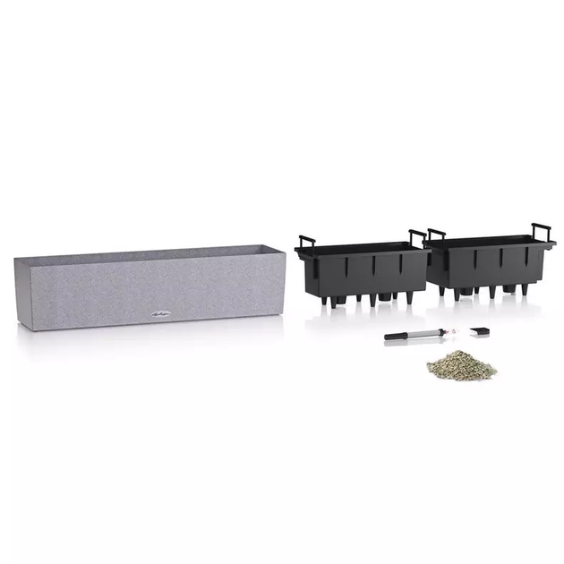 Вазон Lechuza Balconera Stone 80 Бежевый - изображение 7
