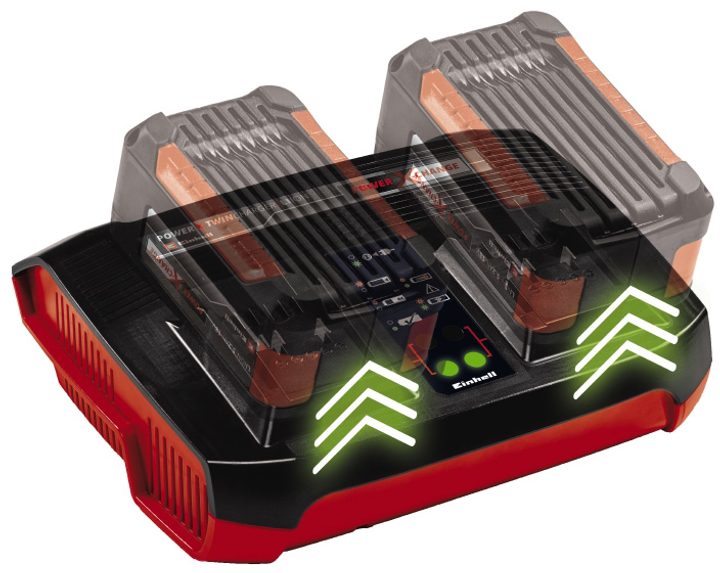 Аккумулятор 2 шт + зарядное устройство Einhell PXC-Twincharger Kit 18 В Li-Ion 5.2 А·ч (4512108) - изображение 2