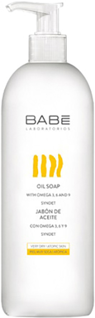 Olejowe mydło BABE Laboratorios do atopowej skóry ciała i rąk 500 ml (8437000945970) - obraz 1