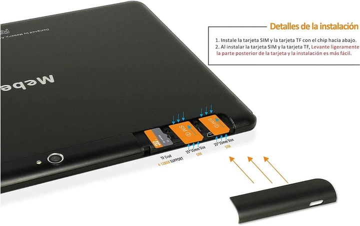 Планшет 10.1" Meberry М6 4/64Gb 4 ядра Android 9 Pie 8000 mAh Черный Ovеr Stоск g2 - изображение 3