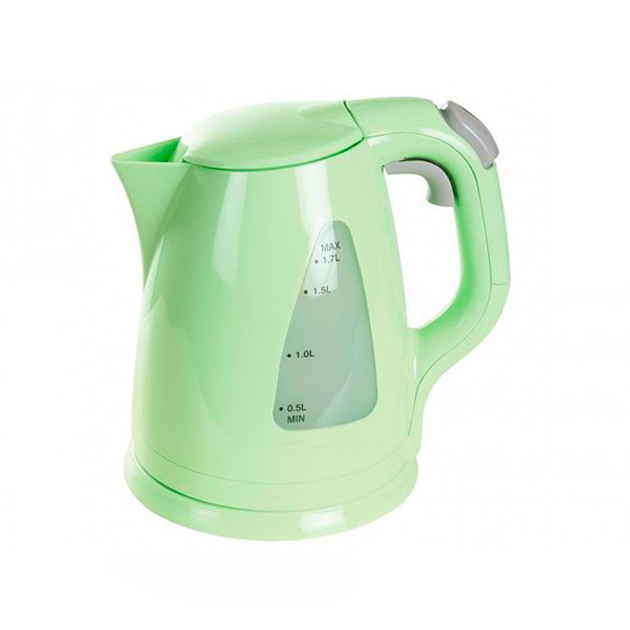 Mainstays 1.7-Liter Plastic Electric Kettle, Classic Mint 