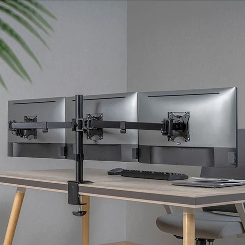Настольное крепление HiSmart для трех мониторов 17-27" (HS082420) - изображение 4