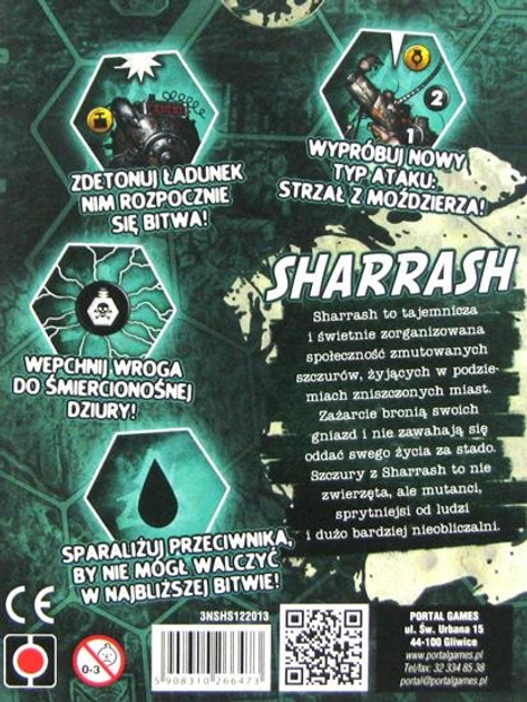 Настільна гра Portal Games Neuroshima HEX 3.0 Sharrash доповнення до Neuroshima HEX 3.0 (5902560380484) - зображення 2