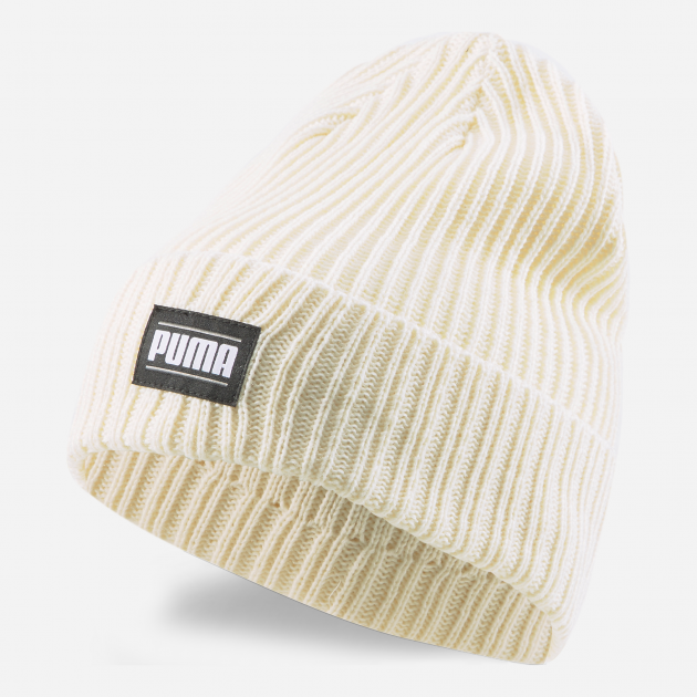 Шапка Puma Ribbed Classic Cuff Beanie One Size Pristine Молочный (02403804) - Фото 1 Шапка Puma Ribbed Classic Cuff Beanie One Size Pristine Молочный (02403804) - изображение 1