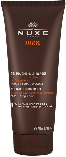 Універсальний очисний гель Nuxe Men Multi-Use Shower Gel для обличчя, тіла та волосся 200 мл (3264680004964) - зображення 1