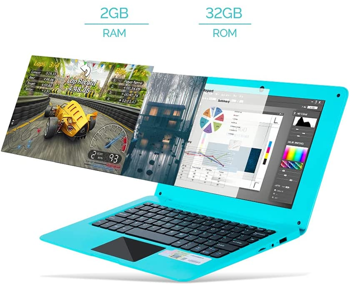 Ноутбук 10.1" G-Anica Intel Celeron N3350 RAM ‎3GB ‎SSD 32GB ‎Windows 10 Over Stоск g2 - изображение 3
