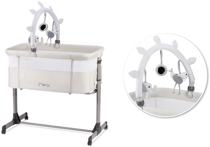 Приставная Кроватка MoMi Revo Light grey (LOZE00022) - изображение 6