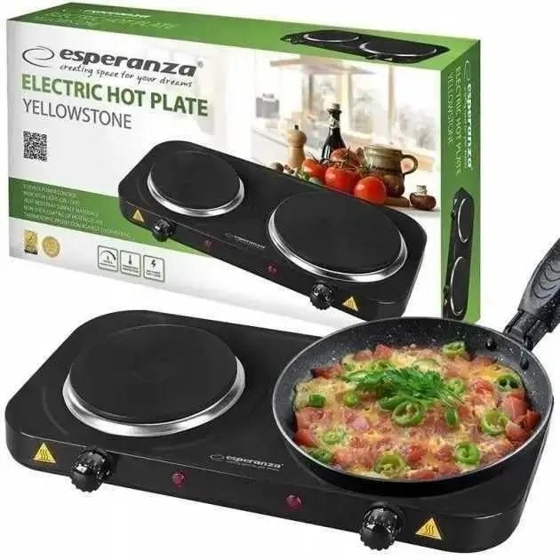 Плита электрическая Esperanza EKH010K Cotopaxi black 2000 Вт - изображение 2