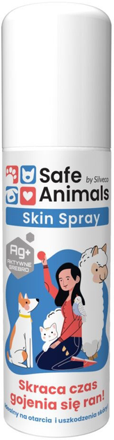 Spray wspomagający gojenie ran SAFE ANIMALS Skin Spray 50ml (DLZSNLPIE0001) - obraz 1