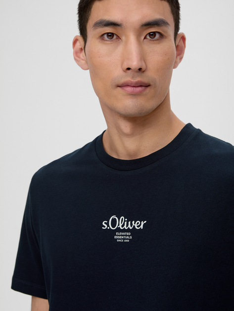 T-shirt s.Oliver 10.3.11.12.130.2140013-59D1 M Niebieski (4099973985007) - obraz 4