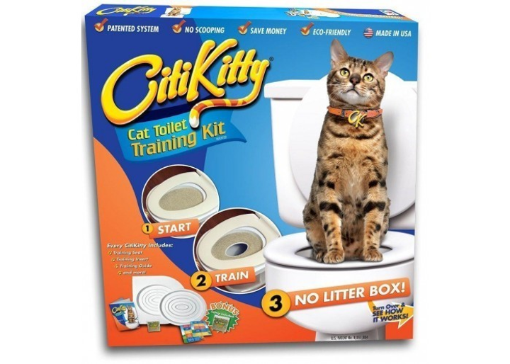 Туалет для кота Citi Kitty система для приучения кошек к унитазу от ...