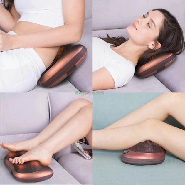 Масажна подушка з підігрівом роликова MASSAGE PILLOW LT-8028 спини шиї голови та ніг для дому та машини - Фото 11 Масажна подушка з підігрівом роликова MASSAGE PILLOW LT-8028 спини шиї голови та ніг для дому та машини - зображення 11