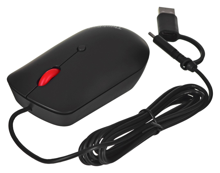 Mysz Lenovo ThinkPad USB-C Compact Wired Black (4Y51D20850) - obraz 2