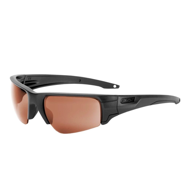 Баллистические, тактические очки ESS Crowbar Tactical Subdued Logo с линзами:Прозрачная/Smoke Gray/ Mirrored Copper. Цвет оправы: Черный. - изображение 1