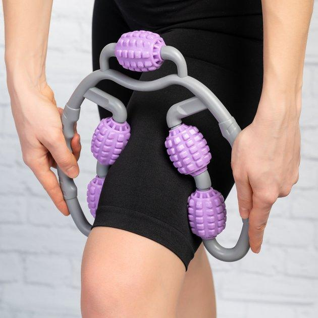 Антицеллюлитный большой роликовый массажер Серый Anti Cellulite Massage ...