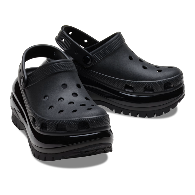 Сабо на высокой платформе Crocs Classic Mega Crush Clog 38 р 24.3-24.8 см Черные 207988-M6/W8 Black - изображение 3