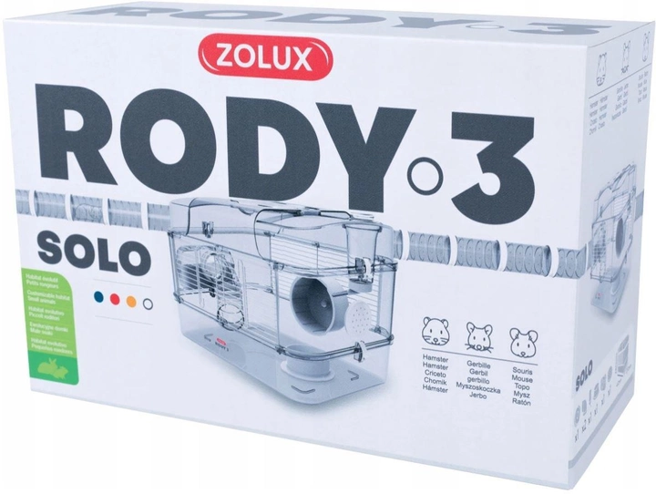Klatka modułowa dla gryzoni ZOLUX Rody 3 Solo biała 41x27x28cm (DLZZOUKLA0024) (3336022060140) - obraz 2