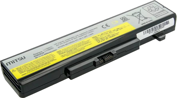 Акумулятор Mitsu для ноутбуків Lenovo IdeaPad Y480 10.8-11.1 V 4400 mAh (BC/LE-Y480) - зображення 5