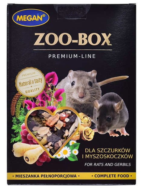 Karma dla szczurów i myszoskoczków Megan Zoobox 550g (5908241612059) - obraz 1