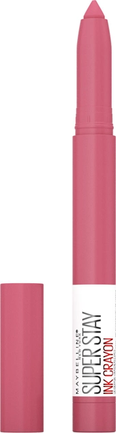 Акція на Помада для губ Maybelline New York Super Stay Ink Crayon 90 Насичений рожевий 2 г від Rozetka