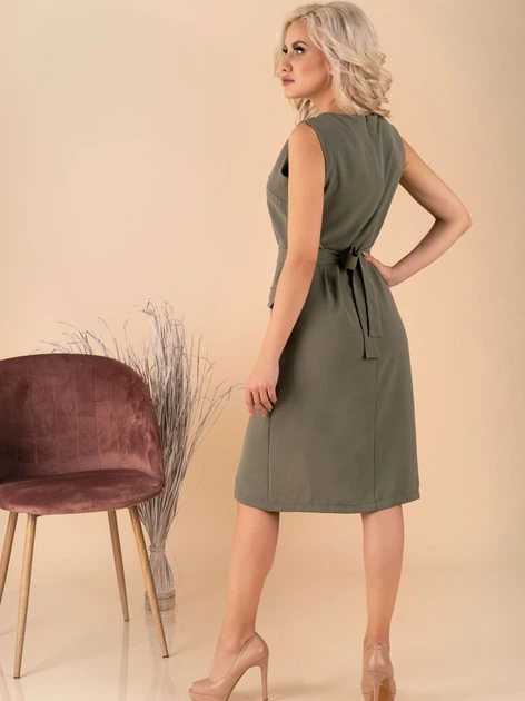 Плаття жіноче Merribel Eqalisa S Хакі (5907621611521) - зображення 4