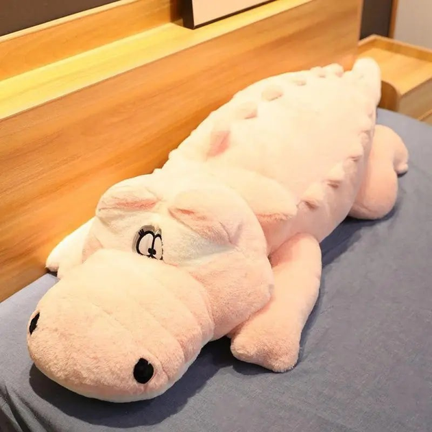Мягкая игрушка обнимашка Крокодил 150 см My Kigu Плюшевая Розовый (9027 ...