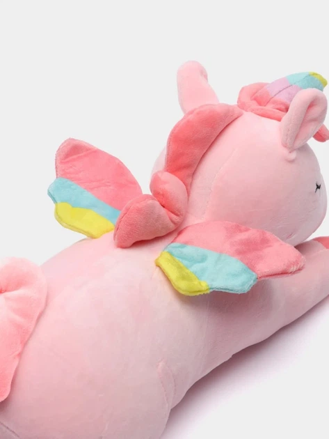 Мягкая игрушка подушка Единорог 50 см My Kigu Плюшевый Розовый (9016) - изображение 5