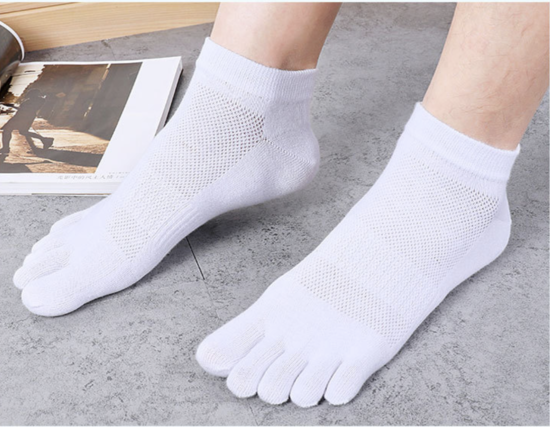 Носки низкие с пальцами мужские Dizer Socks 40-43 белый - изображение 5