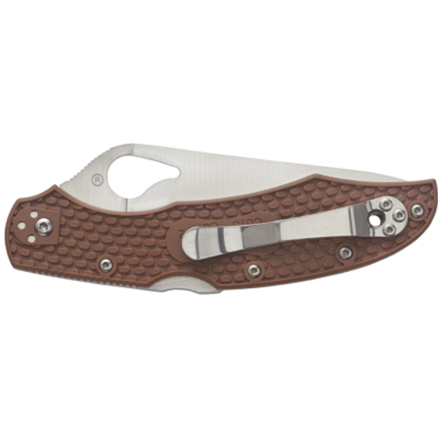 Нож Spyderco Byrd Cara Cara 2 Serrator Brown (BY03PSBN2) - изображение 2