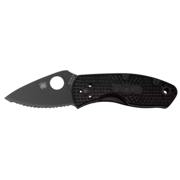 Нож Spyderco Ambitious FRN Black Blade Serrator (C148SBBK) - изображение 1