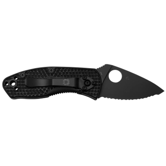 Нож Spyderco Ambitious FRN Black Blade Serrator (C148SBBK) - изображение 2