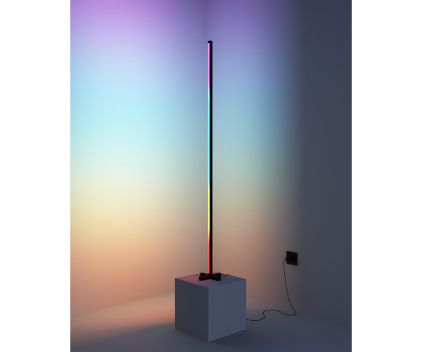 Торшер підлогова кутова світлодіодна LED лампа RGB керування через IOS Android додаток 120 режимів освітлення 140 см - зображення 5