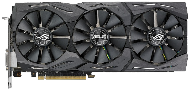 Відеокарта ASUS GTX 1080Ti 11Gb Strix (ROG-STRIX-GTX1080TI-11G-GAMING) (GDDR5X, 352 bit, PCI-E 3.0 x16) - изображение 1