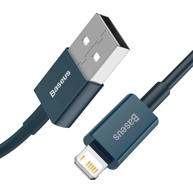 Кабель Baseus CALYS-A03 Superior Series Fast Charging Lightning 2.4A 1м синий - изображение 3