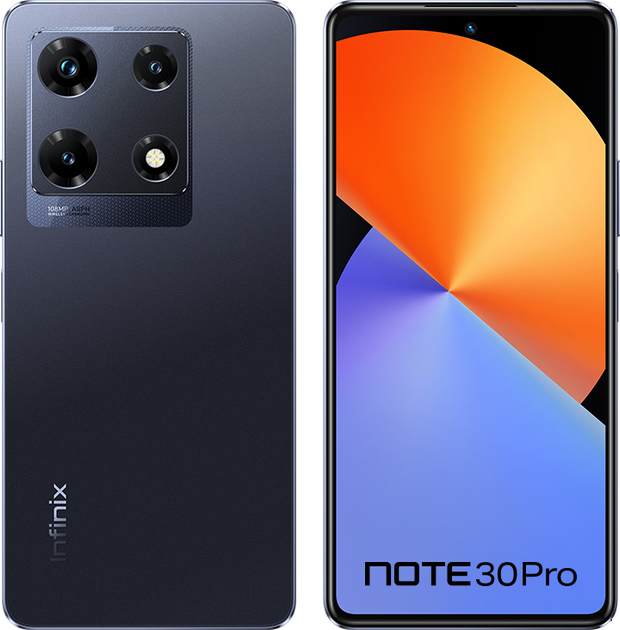 Smartfon Infinix Note 30 Pro NFC (X678B) 8/256GB Magic Black (4894947000027) - obraz 1