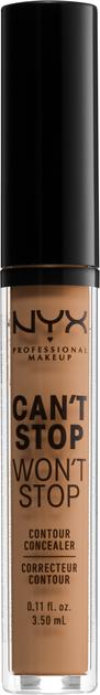 Консилер для обличчя NYX Professional Makeup Can`t Stop Won`t Stop Concealer 12.7 Neutral Tan 3.5 мл (0800897168650) - зображення 1