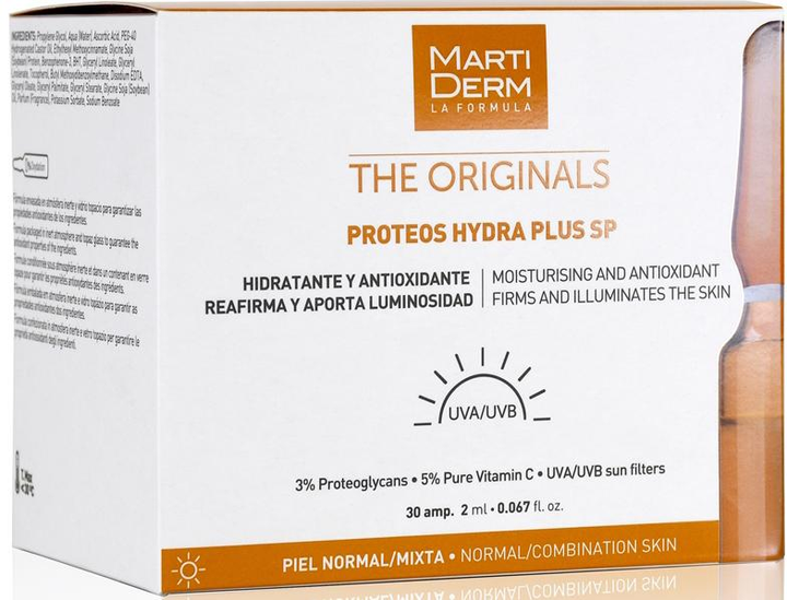 Ампули Martiderm The Originals Proteos Hydra Plus SP 30 шт. х 2 мл (8437000435167) - зображення 2