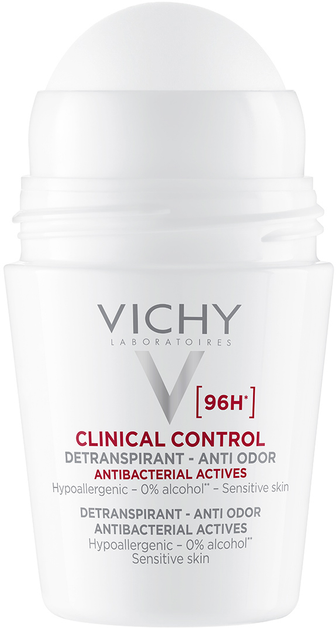 Antyperspirant w kulce Vichy Deo Clinical Control 96 godzin ochrony 50 ml (3337875804431) - obraz 1