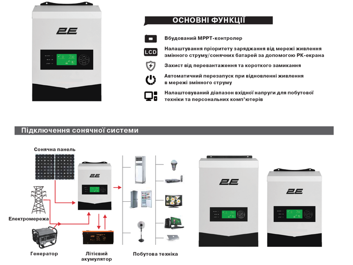 Інвертор 2E VM-2K24 2000VA - зображення 9