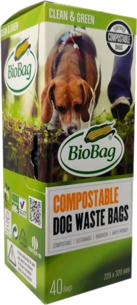 Біорозкладні пакети BioBag для прибирання за собаками 40 шт (7035961864517) - зображення 1